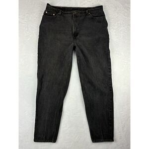 Levi's Jeans Womens 522 Black Tapered FIt‎ Tapered Leg High Rise Jeans Size 20
